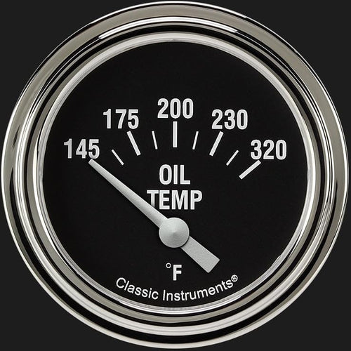 Hot Rod Classic Instruments HR228SLF 2 5/8" Oil Temperature Gauge