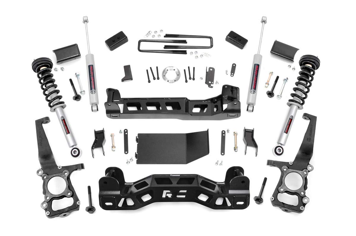 4" Rough Country Lift Kit w/N3 Struts for 2011-2013 Ford F-150 4WD - 57432