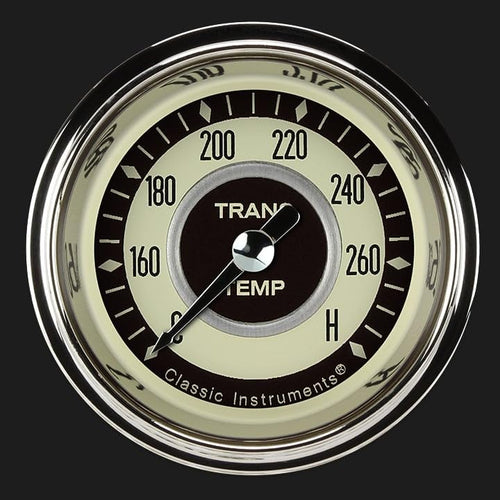 Nostalgia Classic Instruments 2-1/8" Transmission Temperature Gauge Full Sweep NT127SHC