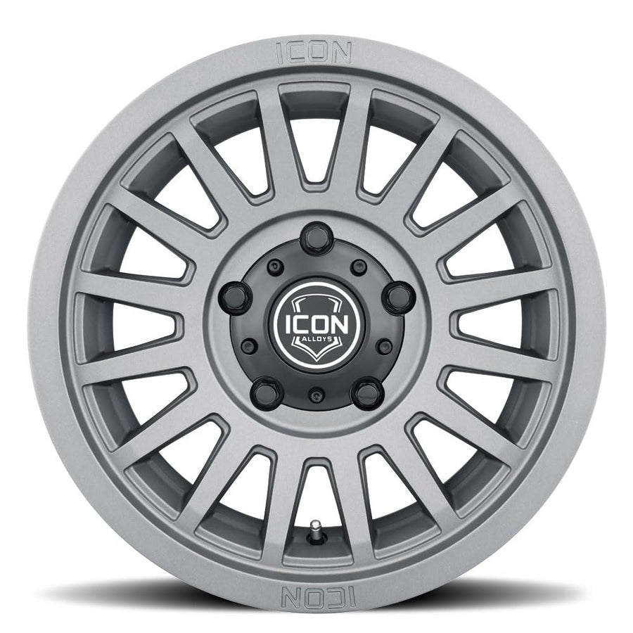 Charcoal ICON Alloys Recon SLX, 17 x 8.5/6 x 5.5, 0mm Offset, 4.75" BS