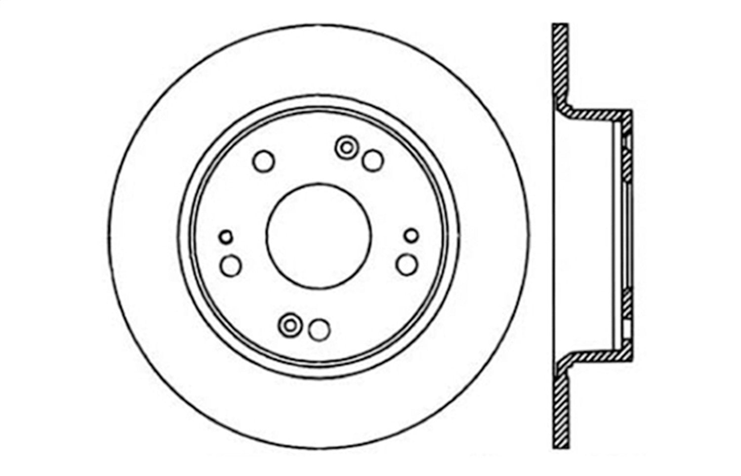 Sport Drilled/Slotted Brake Rotor StopTech 127.40055L (Rear Left), 1 Pack