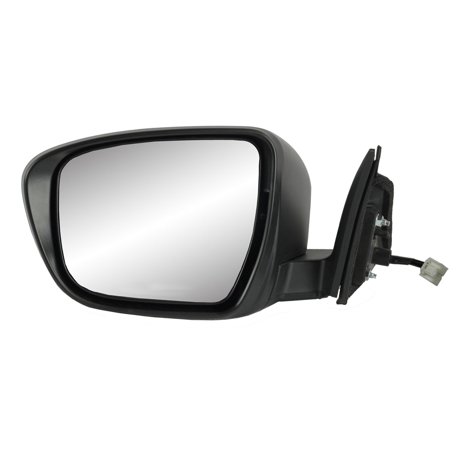 Driver Side Mirror for Nissan Rogue Built US, Korea and Japan, Textured Black w/PTM Cover, Foldaway, Power