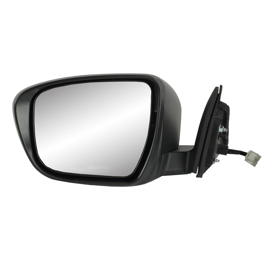 Driver Side Mirror for Nissan Rogue Built US, Korea and Japan, Textured Black w/PTM Cover, Foldaway, Power