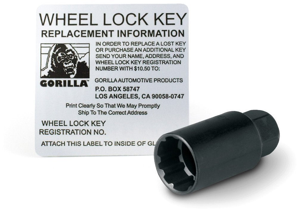 Toyota O.E. Gorilla Automotive Wheel Locks With Washer (14mm x 1.50 Thread Size),Chrome