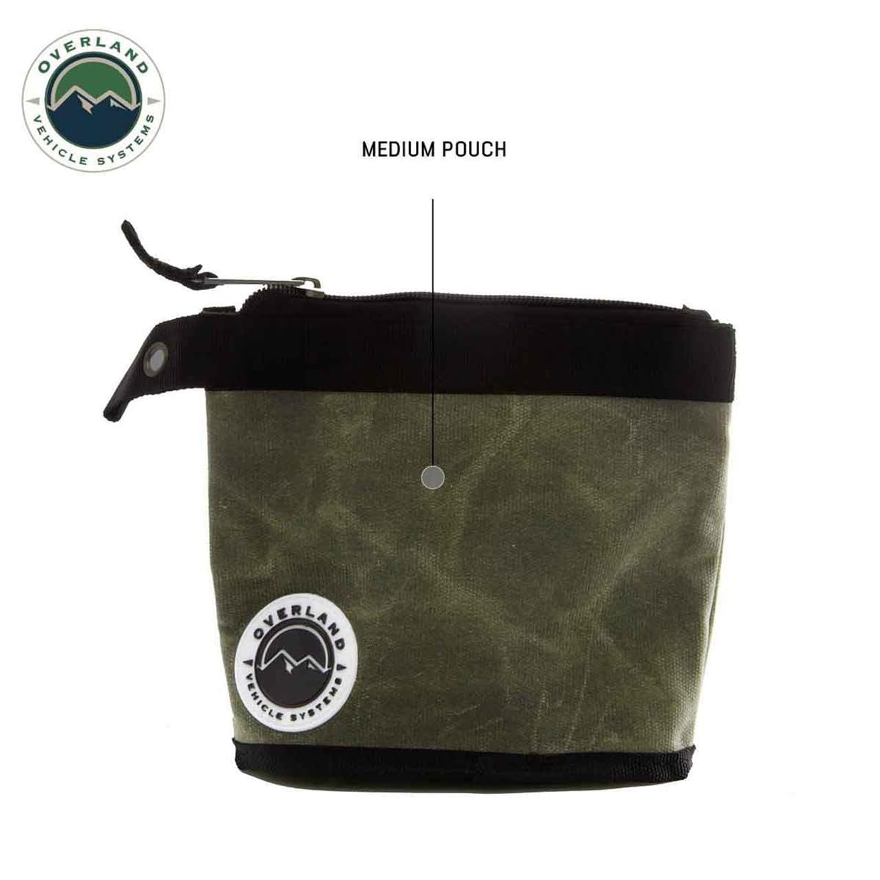 Overland Vehicle Systems 3-Bag Set of Small/Medium Size Storage Bags - #12 Waxed Canvas - Infused with Paraffin Wax Waterproofing - Universal for, Tools, Automotive, Fishing, Hunting and More!