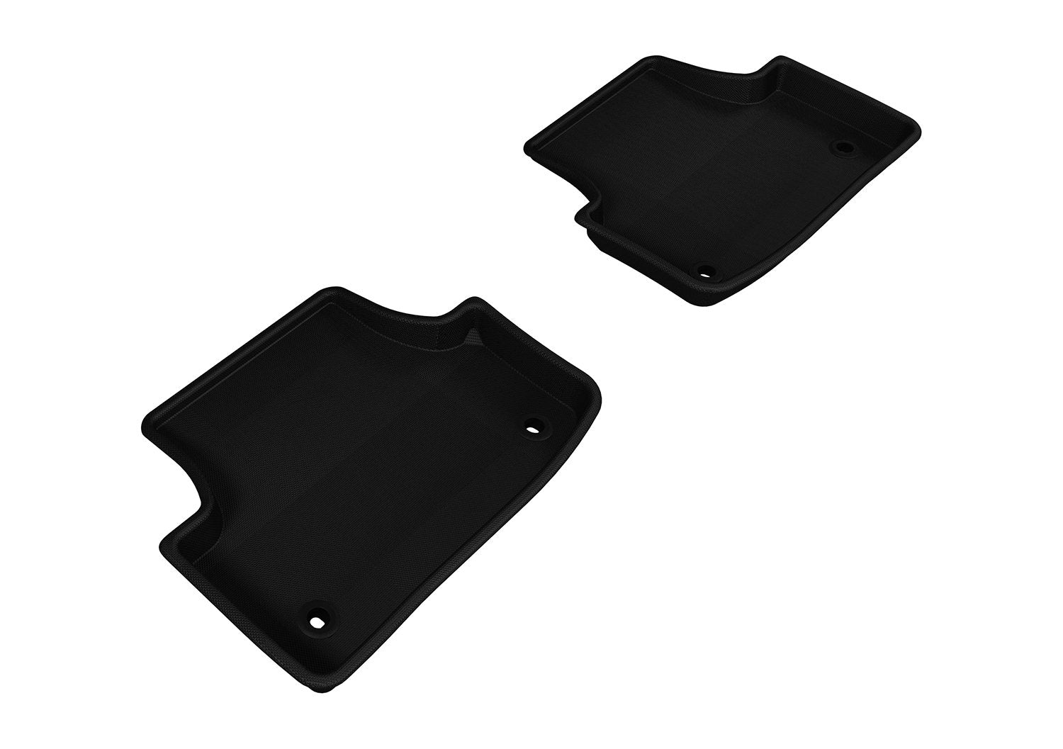 Second Row 3D MAXpider Custom Fit All-Weather Floor Mat for Select Audi A3/S3 Models - Kagu Rubber (Black)