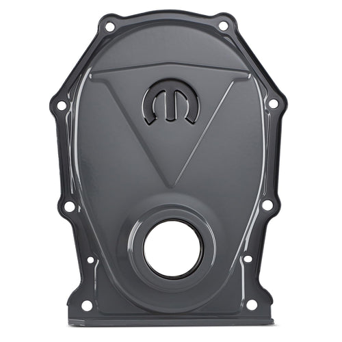 Proform 1-Piece Timing Cover, Seal/Tab Included, Steel, Gray Paint