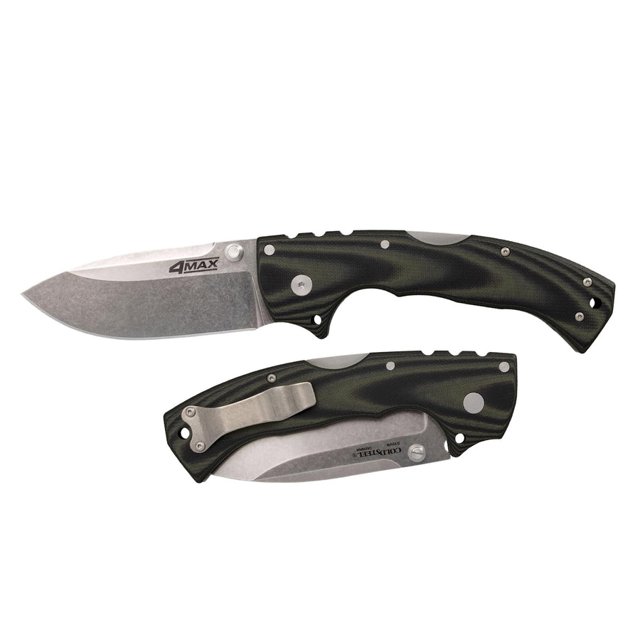 4-Max Elite COLD STEEL Tactical Pocket Folding Knife w/Tri-Ad Locking Mechanism and G-10 Handle Scales 4 in S35VN Steel Blade