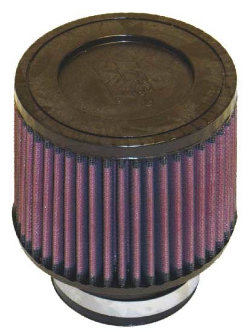 High-Flow K&N Original Lifetime Universal Clamp-On Air Filter: High Performance, Premium, Washable: Flange Diameter: 3 In, Filter Height: 4 In, Flange Length: 1.75 In, Shape: Round Tapered, RU-3700