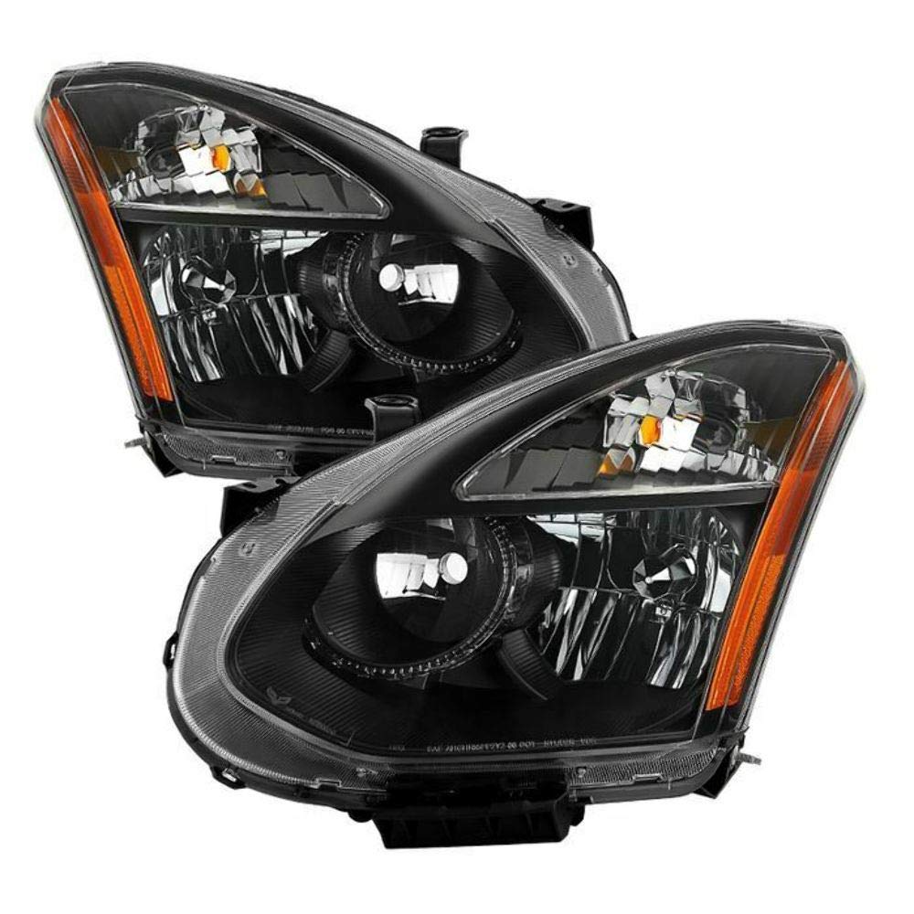 Headlight Xtune HD-JH-NROG08-AM-BK (Nissan Rogue 08-14 Halogen Model Only (Don't Fit HID models) OEM Style s-Black)