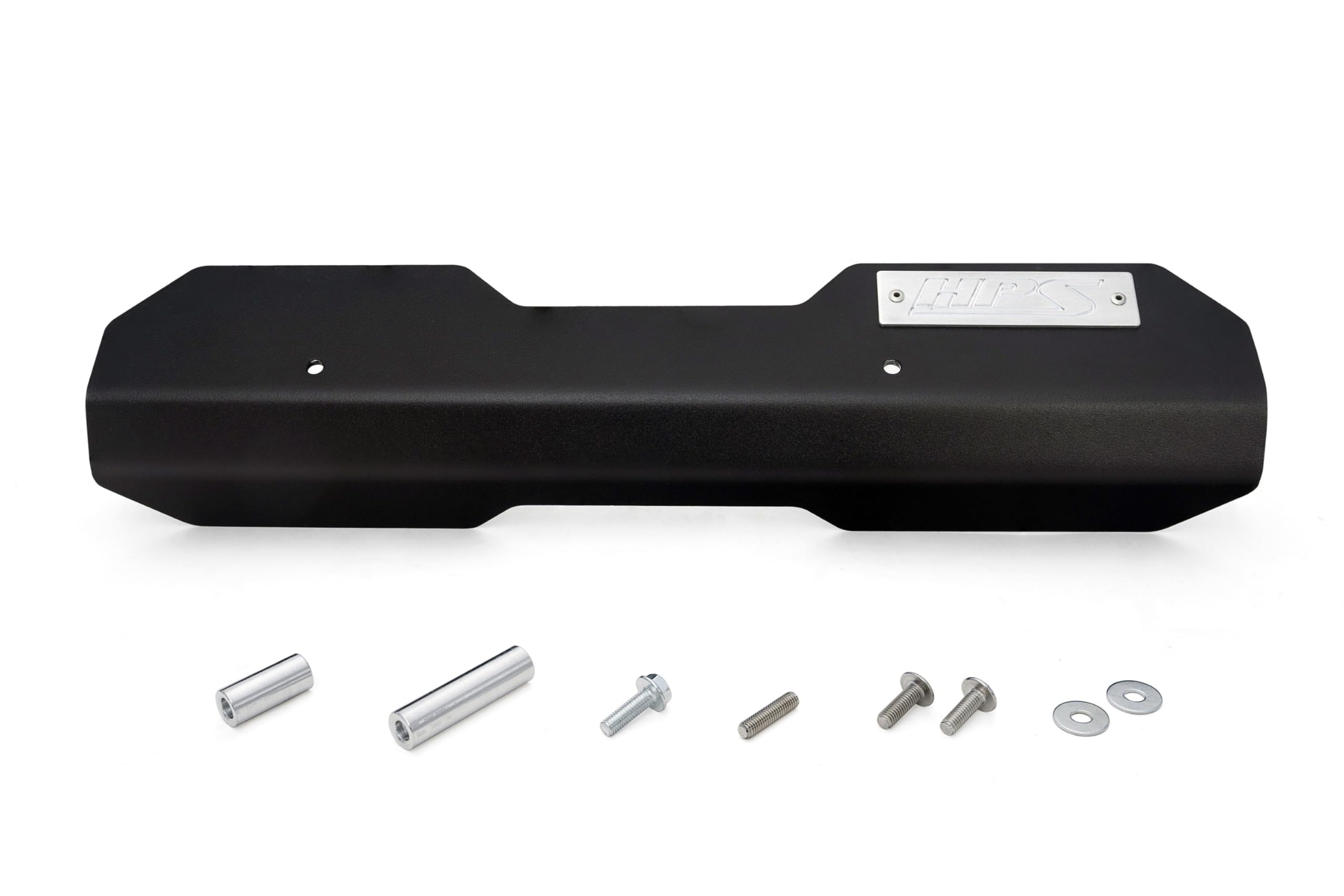 Black Aluminum HPS Belt Cover Kit Compatible for 2008-2021 Subaru WRX STI 2.5L Turbo, 71-100WB
