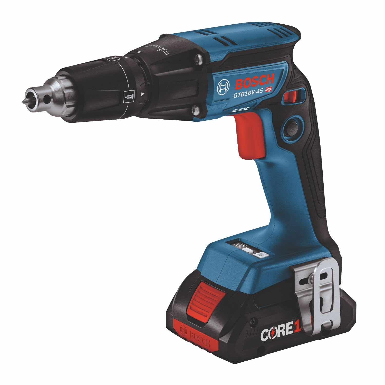 BOSCH 18V GXL18V-291B25 Combo Kit with Brushless Screwgun, Brushless Cut-Out Tool and (2) CORE18V® 4 Ah Advanced Power Batteries
