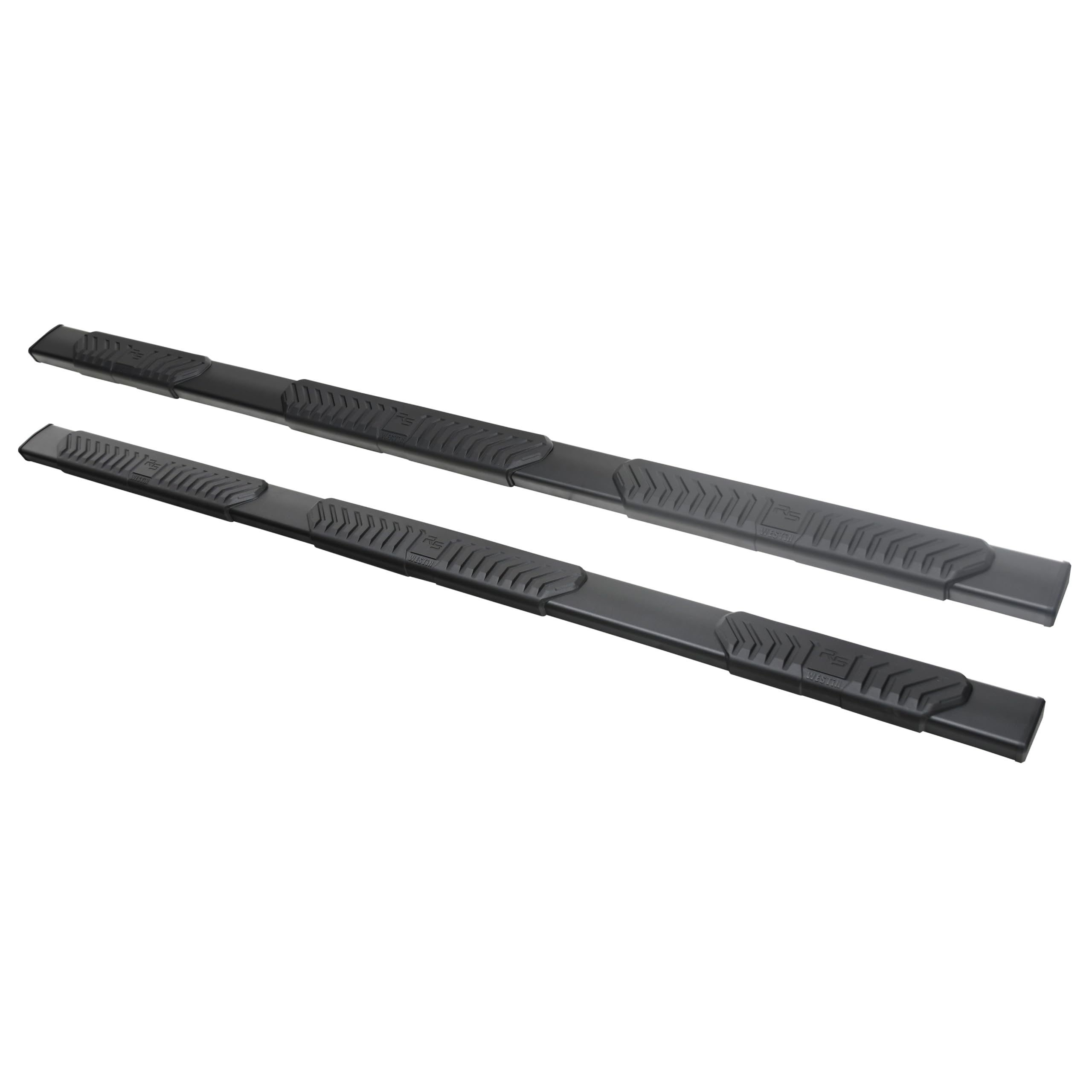 28-534695 Westin R5 Wheel to Wheel Modular Nerf Bars fits 2019-2024 Silverado Sierra 1500 Crew Cab 6'5" Bed (Exc 2019 Silverado LD/Sierra 1500 Limited) Black Pair