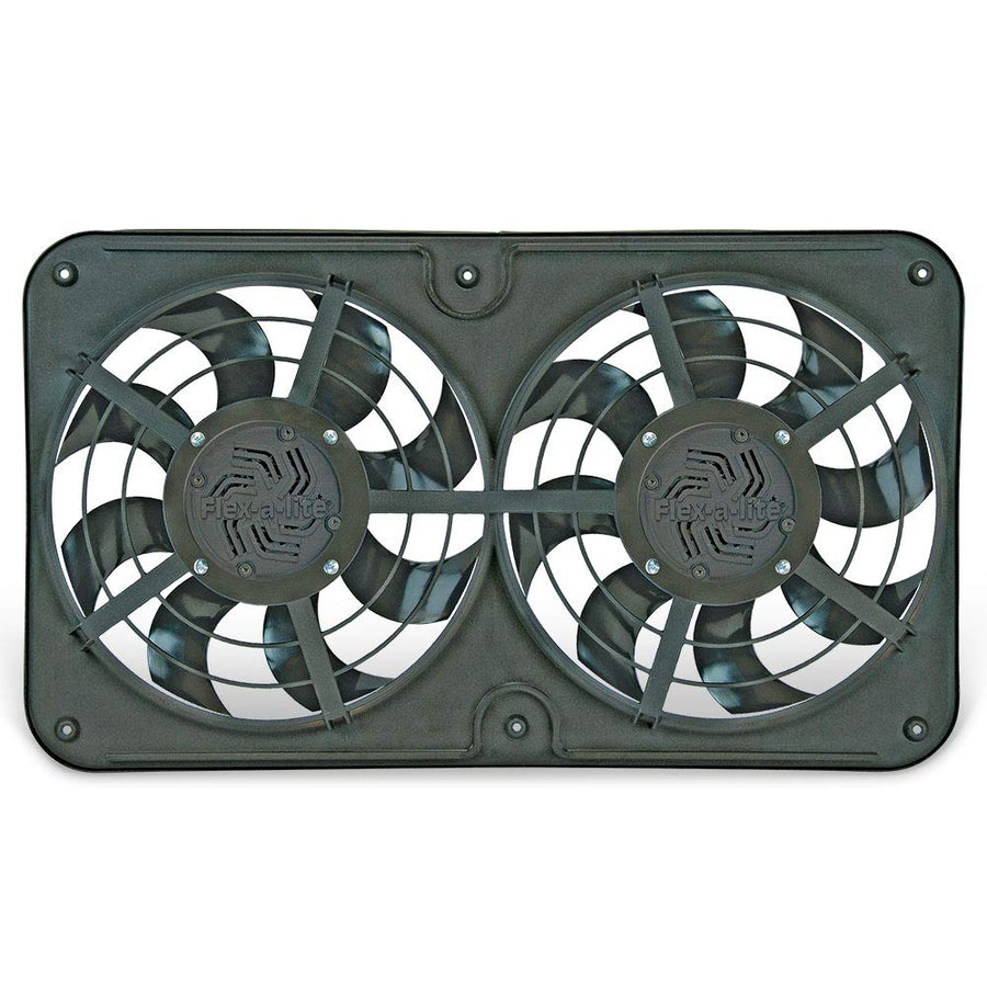 Flex-a-lite 12" Dual Reversible Fan, Black X-treme S-blade