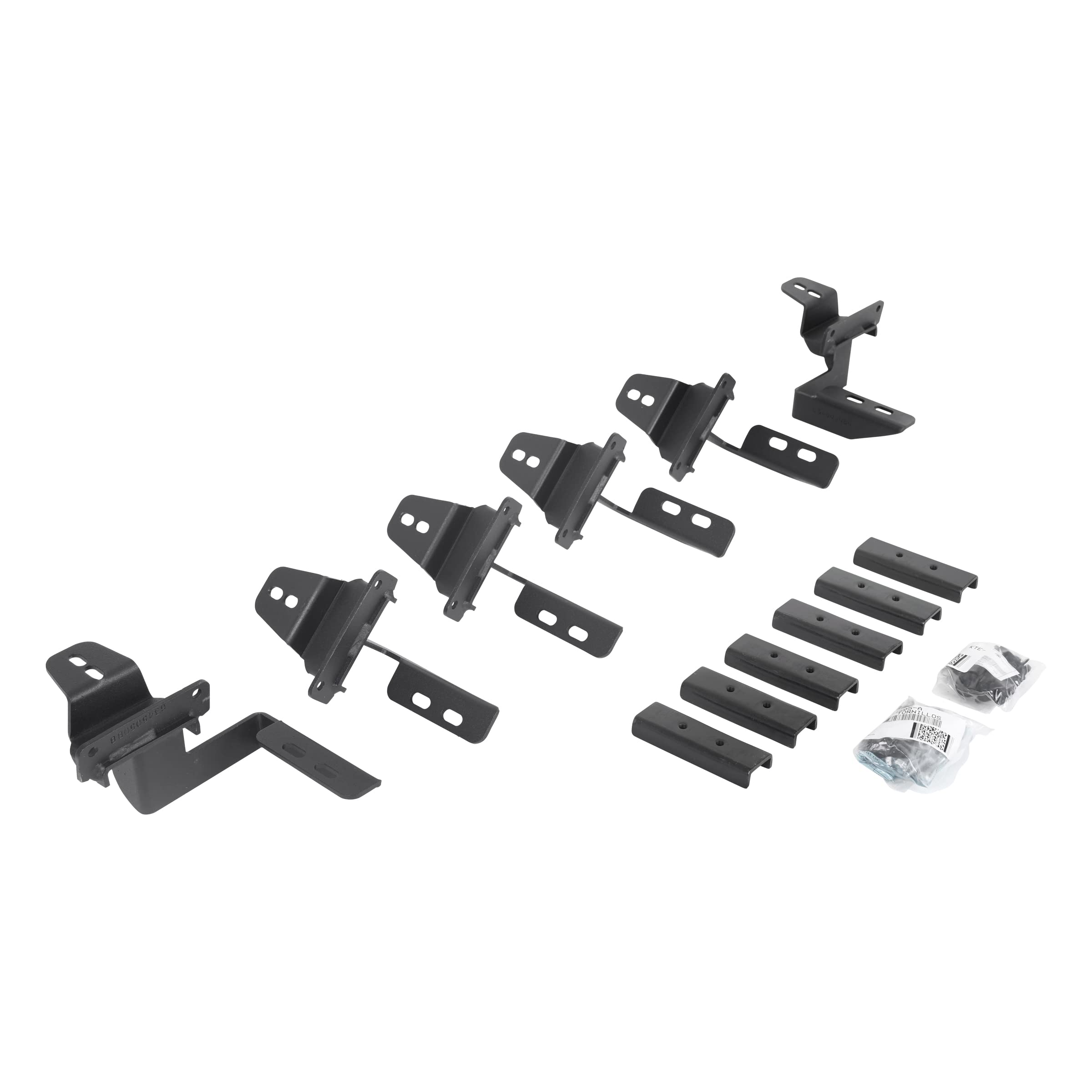 V-Series V3 / RB10 Slim / RB20 Slim / RB30 Slim / RB30 Mounting Brackets Go Rhino | Mild Steel, Textured Black | 6945056 | Fits 2007-2018 Jeep Wrangler JKU, 4-Door