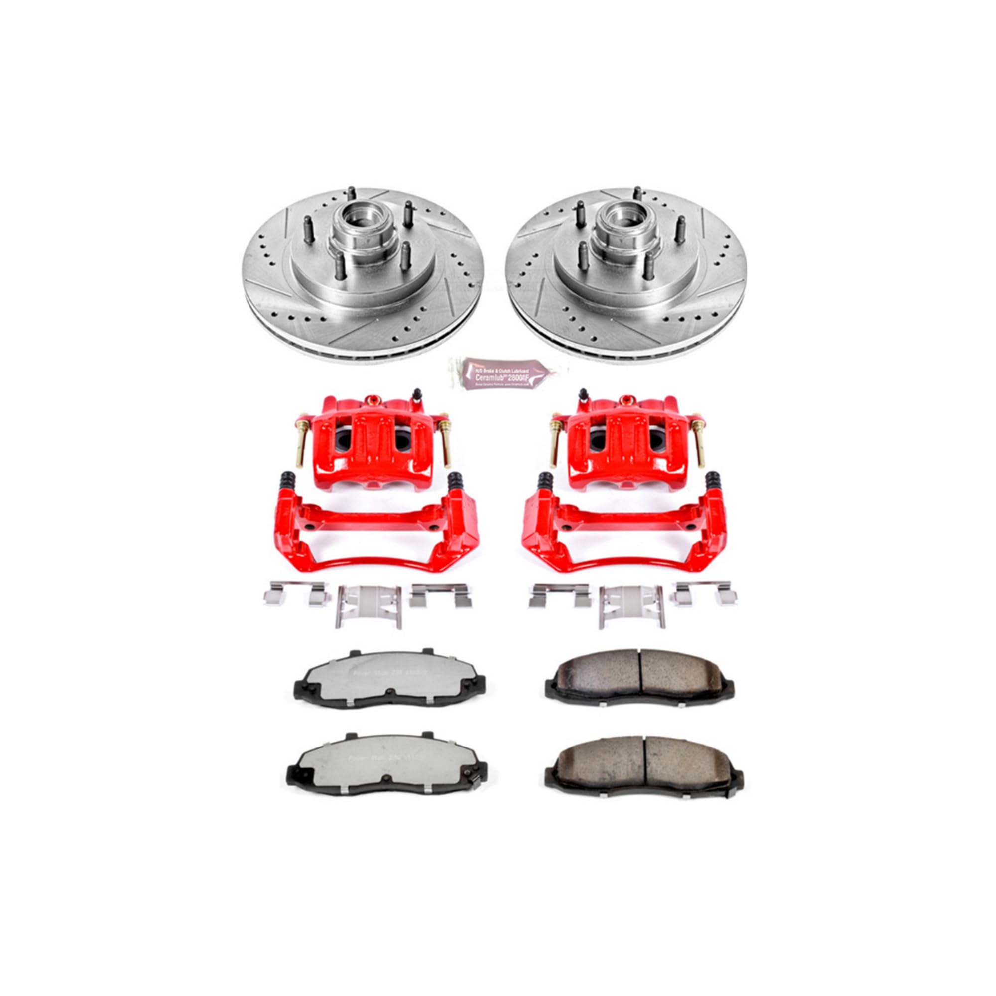 Power Stop Front KC1865-36 Z36 Truck and Tow Brake Kit with Calipers For Ford F-150 1997-2000 [Model Specific]