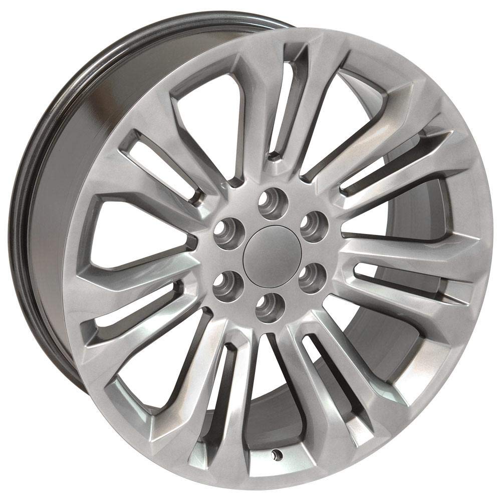 22" Replica Wheel Cv43 OE Wheels CV43B-22090-6550-24HB Fits Chevrolet Silverado 22X9 Hyper Wheel