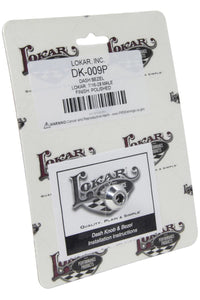 Lokar DK-009P Performance Products Dash Bezel - Lokar - 7/16-28 Male - Polished