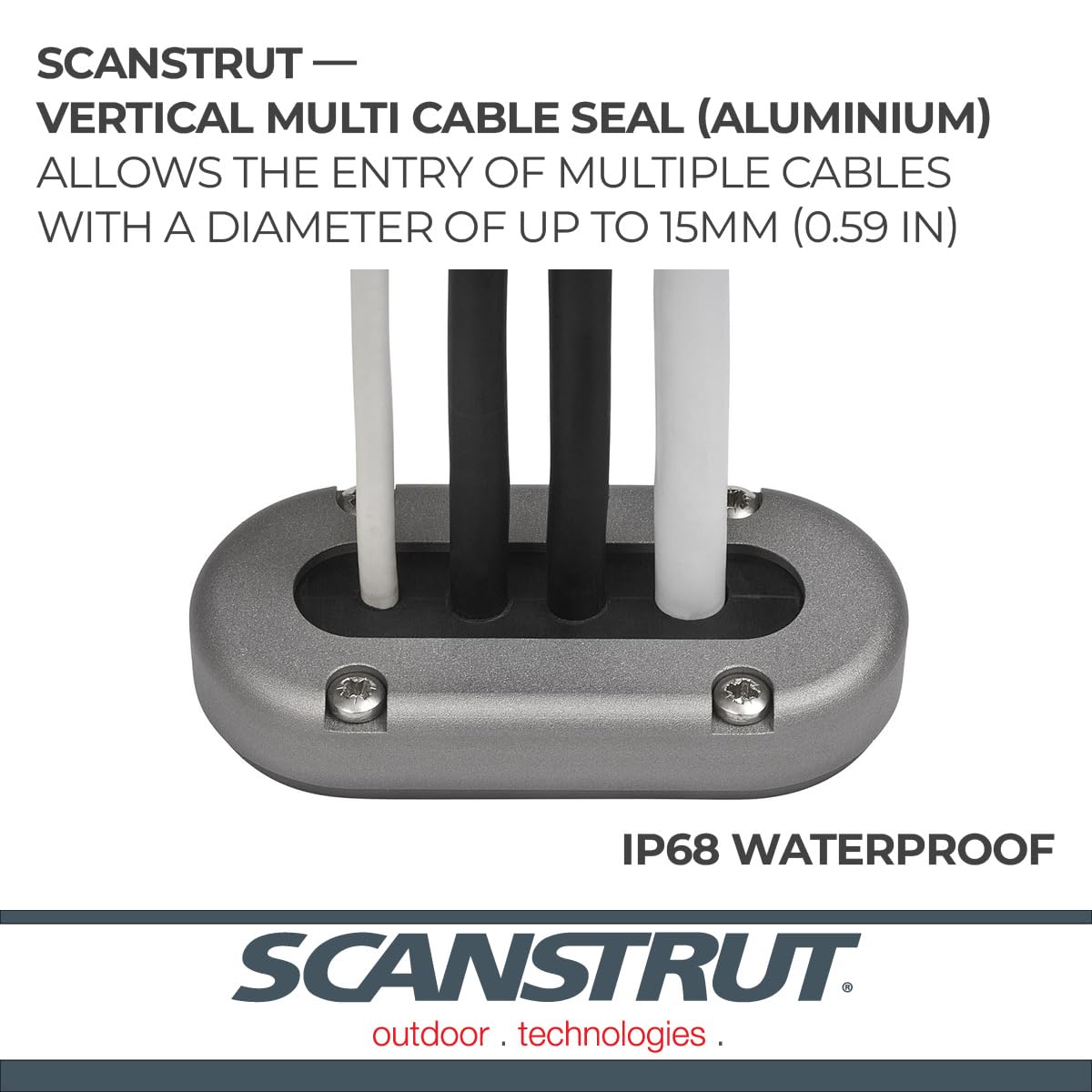SCANSTRUT Lindemann Multi Deck Seal for Multiple Cables up to 15mm