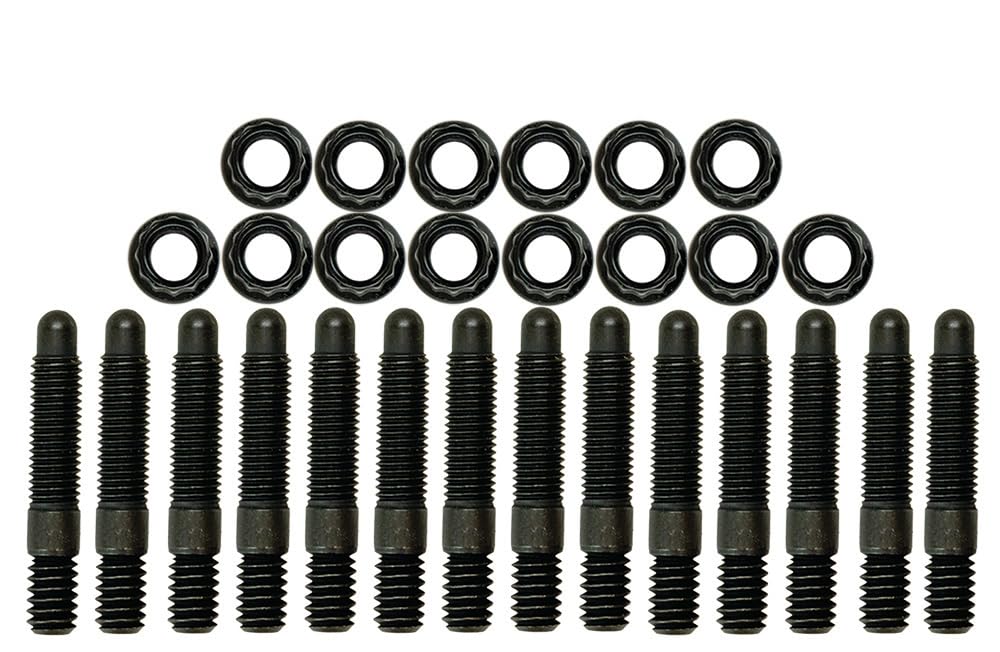 Moroso Valve Cover Stud Kit 38822, Fits Big Block Chevy Fabricated Covers, Bullet Nose w/ 12 Pt Nuts