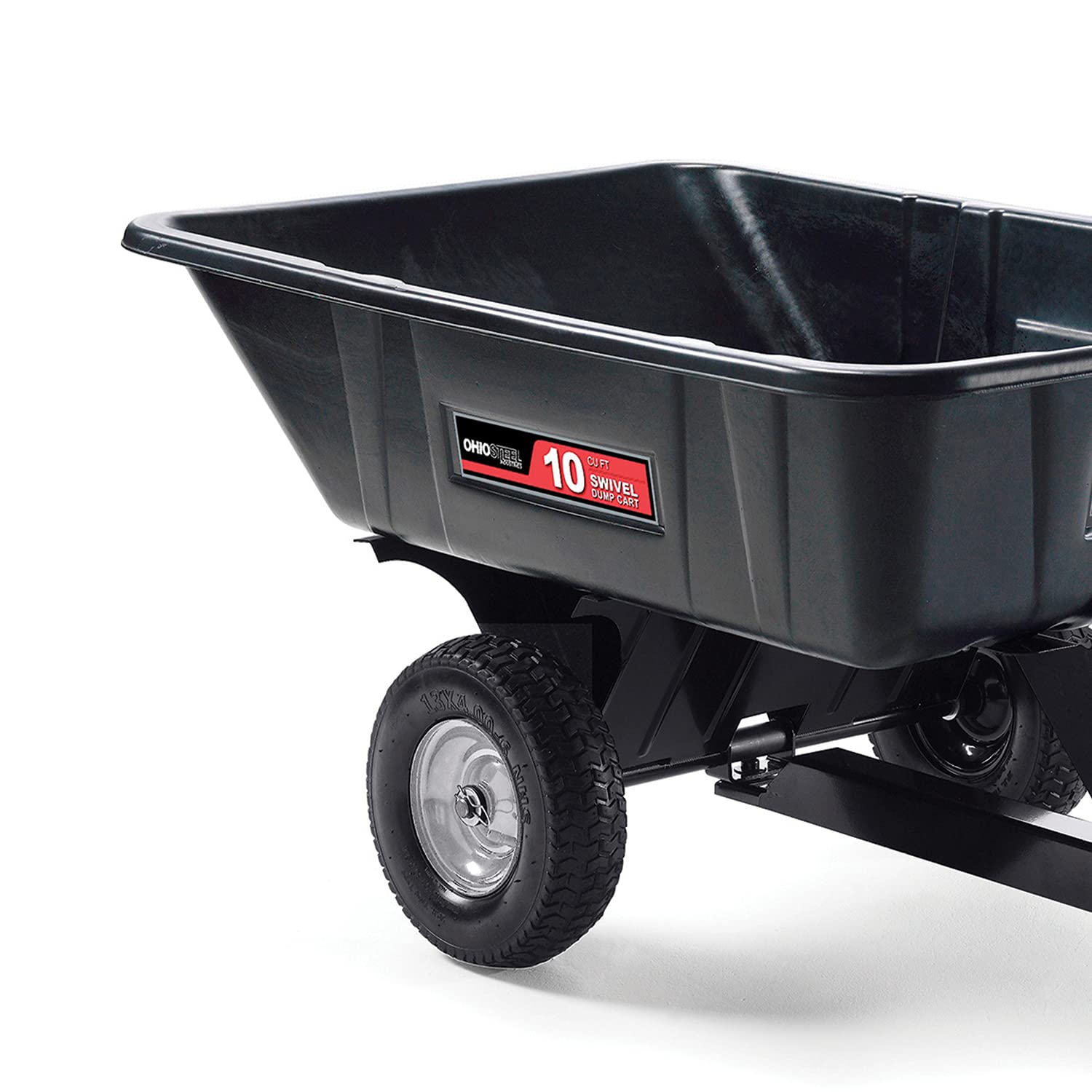 Poly Swivel Dump Cart Ohio Steel 3040P-SD, 10 cu.ft., 600 lb Load Capacity