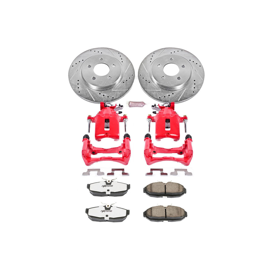 Power Stop Rear KC1384-26 Z26 Street Warrior Brake Kit For Ford Mustang 2005-2011 [Model Specific]