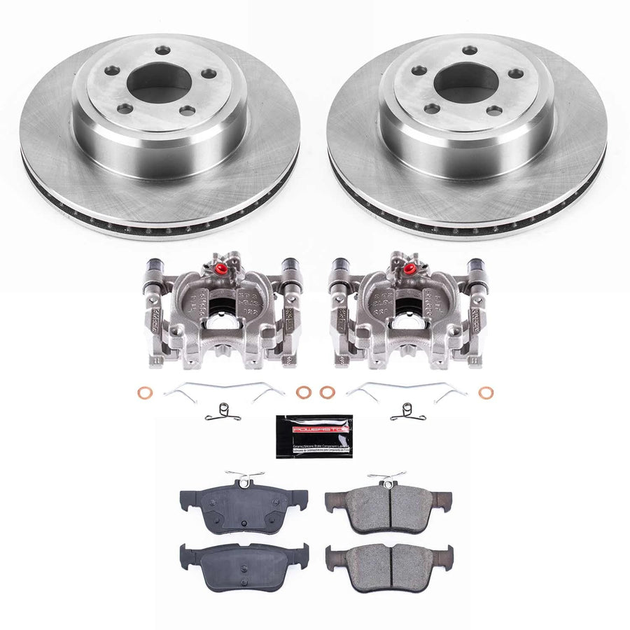 Power Stop KCOE6817A Rear Caliper Kit-OE Rotors, Ceramic Brake Pads, Calipers For Lincoln MKZ 2013-2014 Autospecialty [Model Specific]