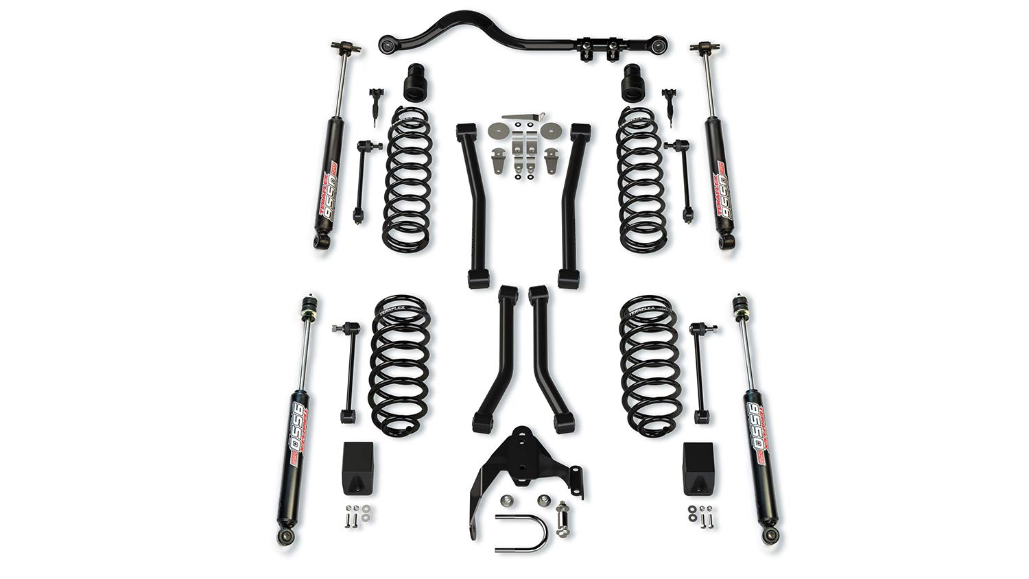3” Lift Suspension System TeraFlex JK w/ 4 Sport Flexarms, Track Bar, & 9550 VSS Shocks