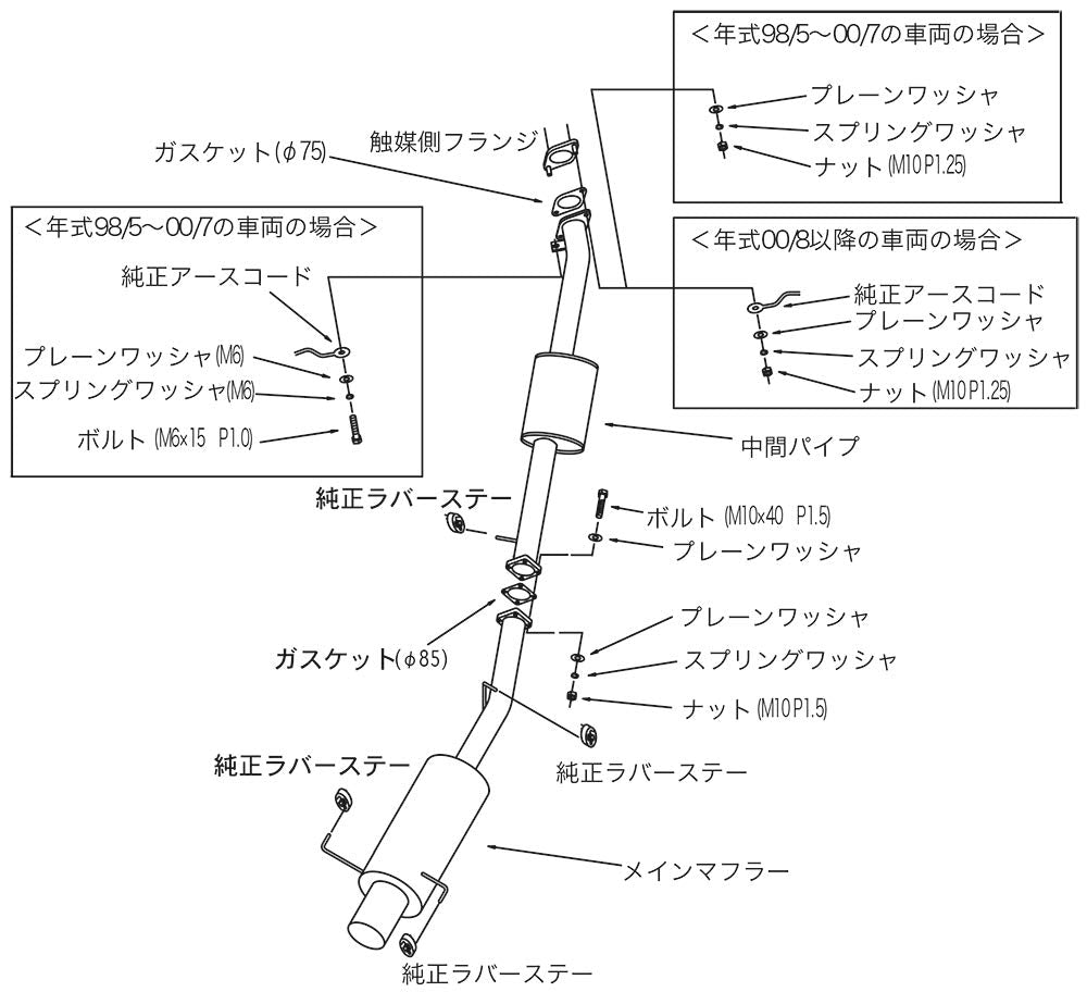 Hi-Power Exhaust HKS 31019-AN012 ([Nissan Skyline(1999-2002)] ; Silent Hi-Power; JDM Special Order)