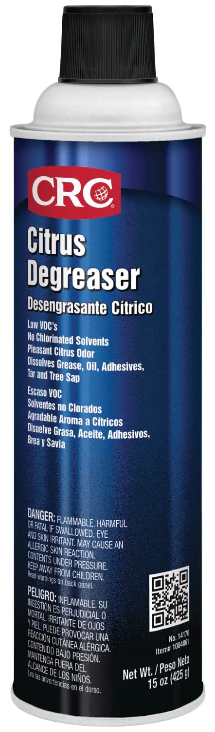 Citrus Degreaser CRC 14170 – 15 Wt Oz., Heavy Duty Citrus Degreaser For Removing Grease and Oil