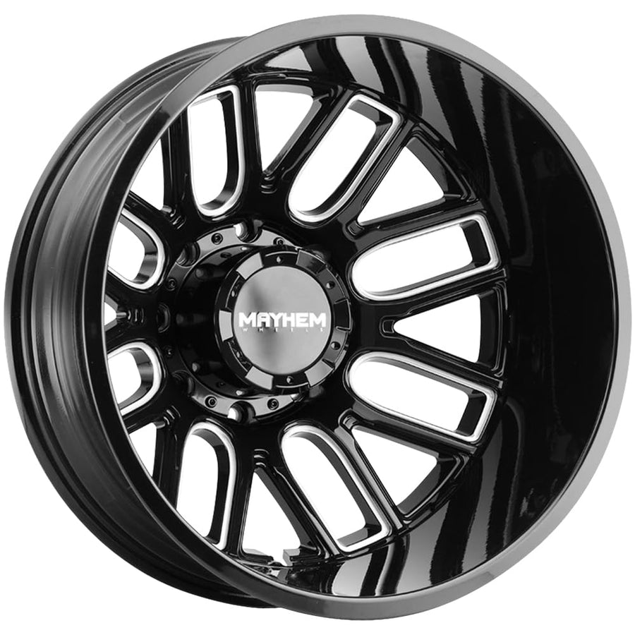 COGENT DUALLY Mayhem Black W/Milled Spokes Wheel with Alloy Steel (22 x 8.25 inches /8 x 142 mm, -192 mm Offset)