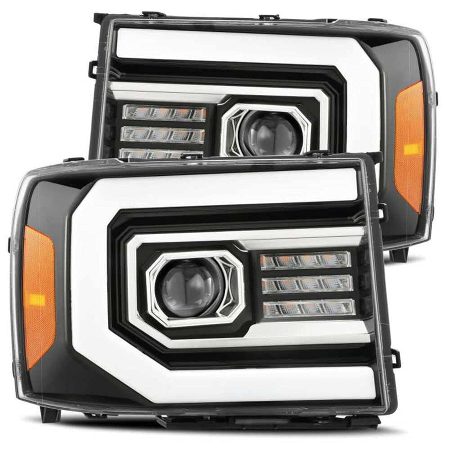 880605 AlphaRex USA Pro Series Projector Headlights fits GMC Sierra 1500,Clear