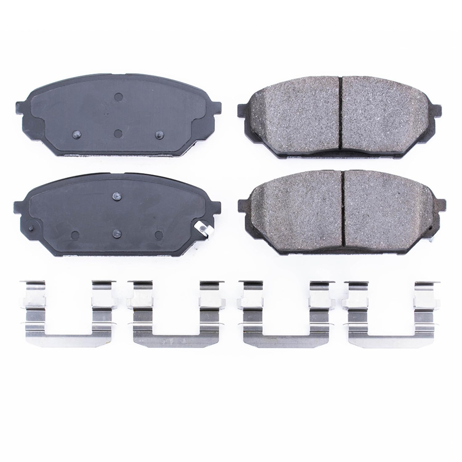 Power Stop Brake Kit Front For Hyundai Veracruz 2007-12 - Ceramic Brake Pads With Installation Hardware, 17-1301
