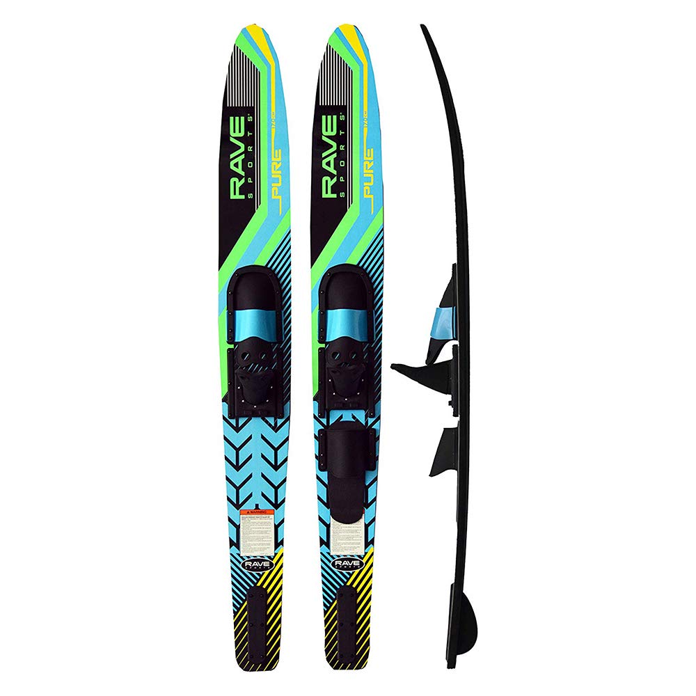 Pure Combo RAVE Sports Water Skis - Adult Black/Blue