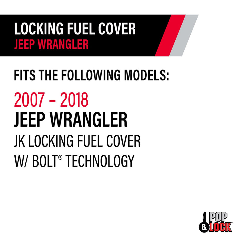 Locking Fuel Cover Pop N Lock W/Bolt Technology 2007-2018