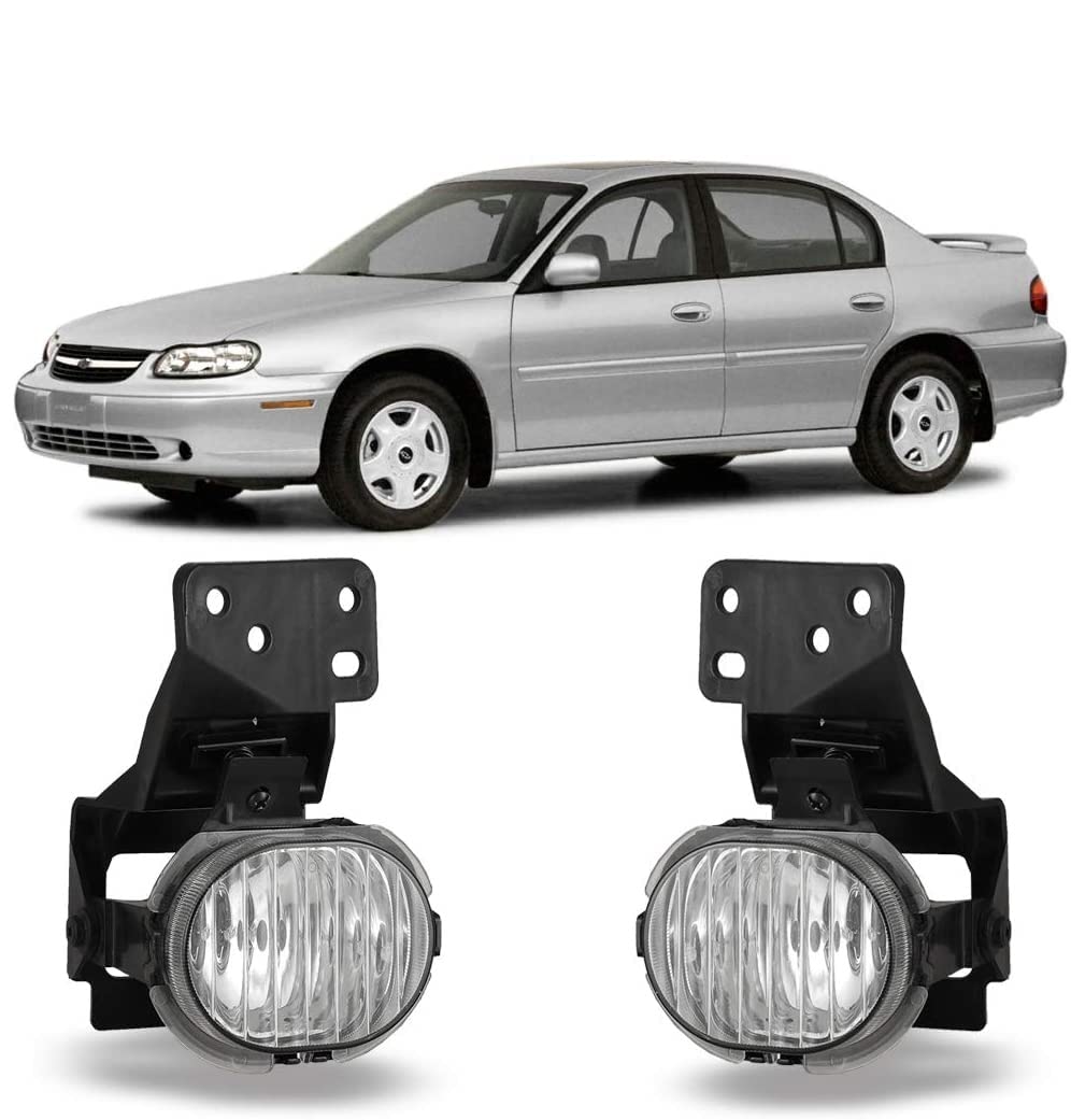 Replacement Fog Light Assembly Winjet Compatible with [1997 1998 1999 2000 2001 2002 2003 Malibu/Classic ] Driving Fog Lights Fog Lamp w/Bulb 880 12V27W 1-Pair