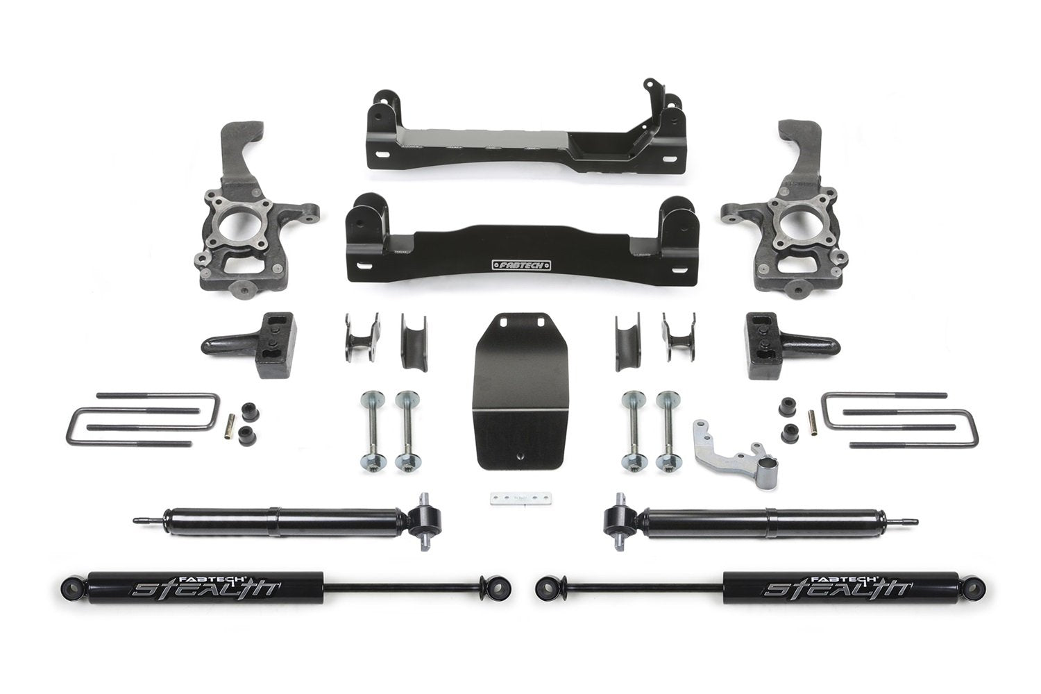 Fabtech K2193M Lift System Basic w/Shocks 4 in. Rear Stealth Shocks Lift System w/Shocks