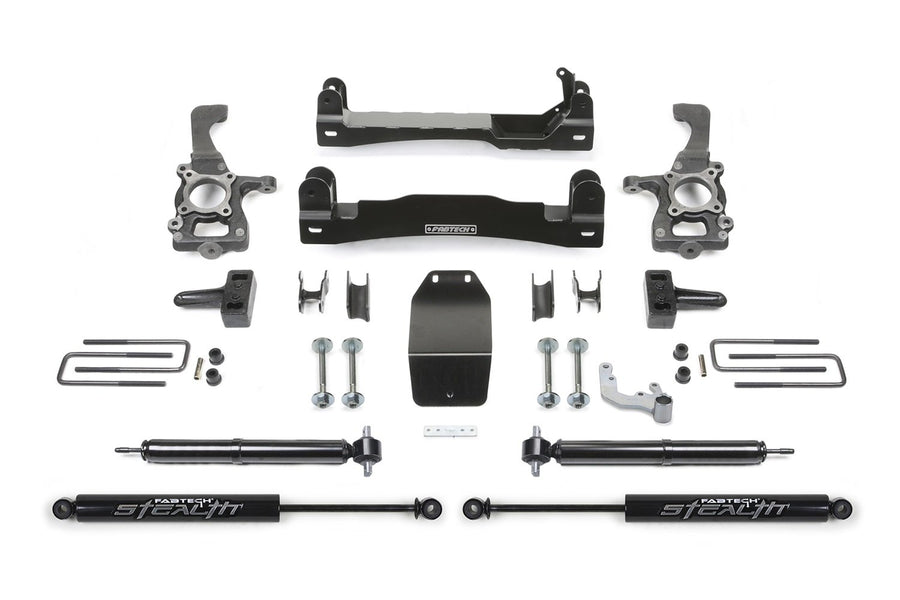 Fabtech K2193M Lift System Basic w/Shocks 4 in. Rear Stealth Shocks Lift System w/Shocks