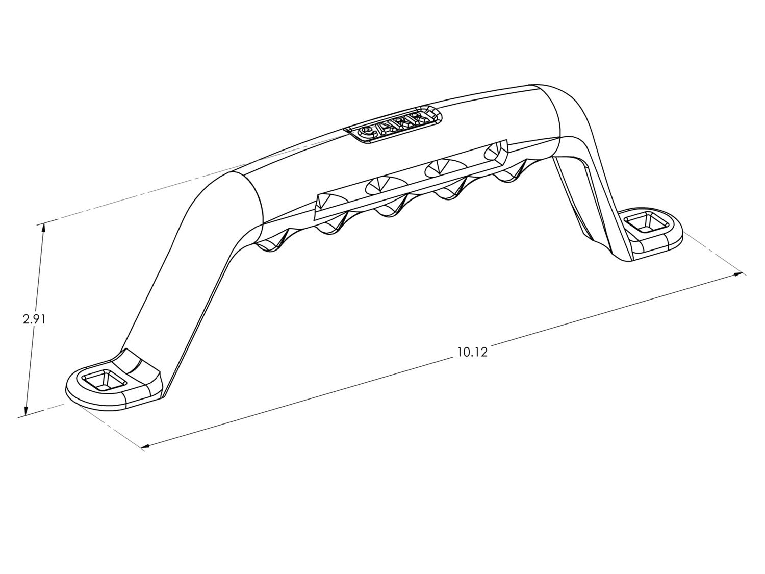 Light Bar CARR 210311 for TJ Wrangler Black Powder Coat