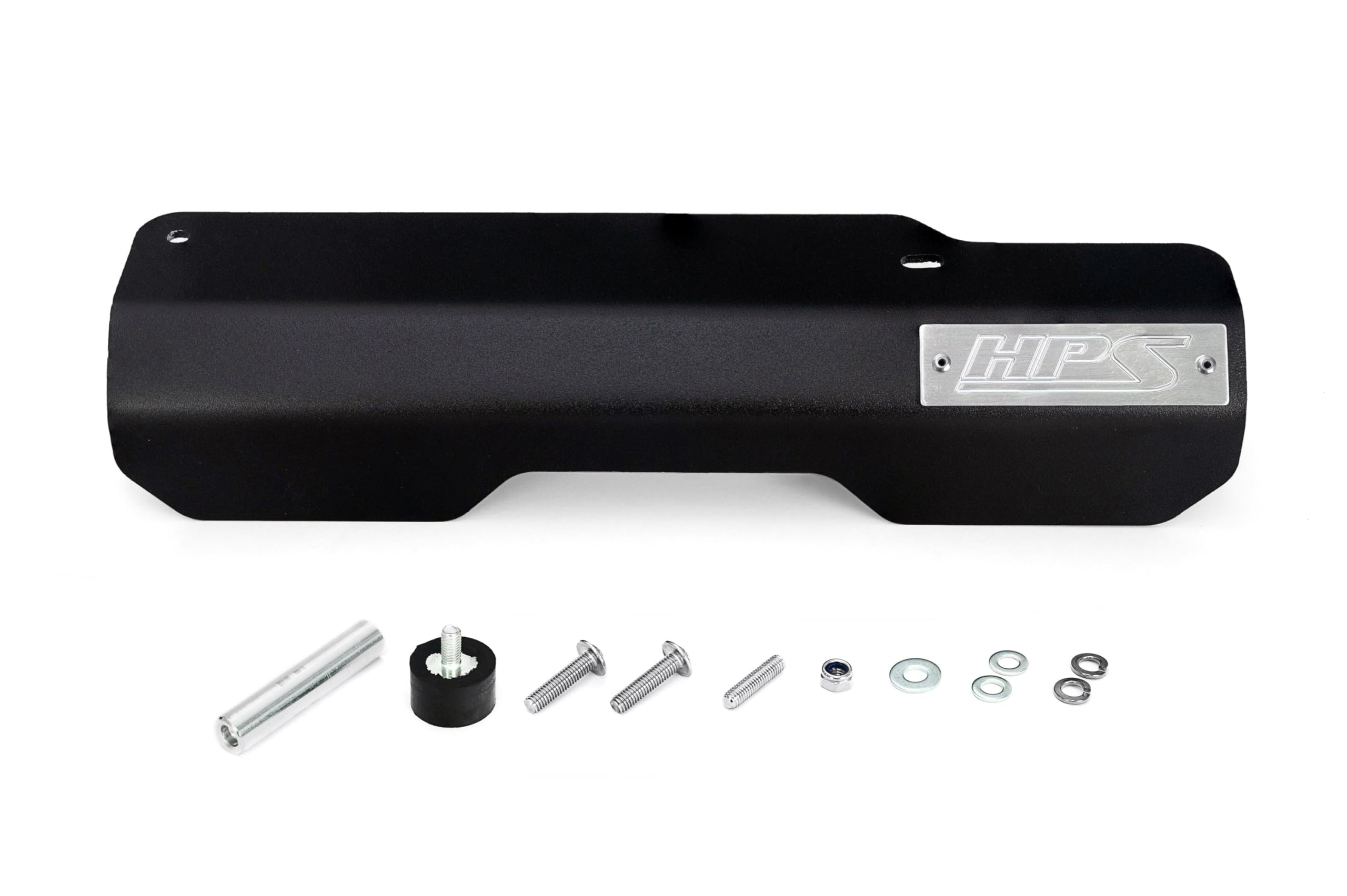 Black Aluminum HPS Belt Cover Kit Compatible for 2022-2024 Subaru WRX 2.4L Turbo, 71-103WB