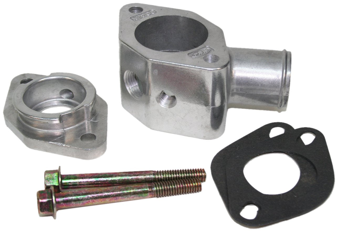 As-Cast Aluminum PRW 5292200 Water Neck Manifold Filler for Chevy SB-BB 90