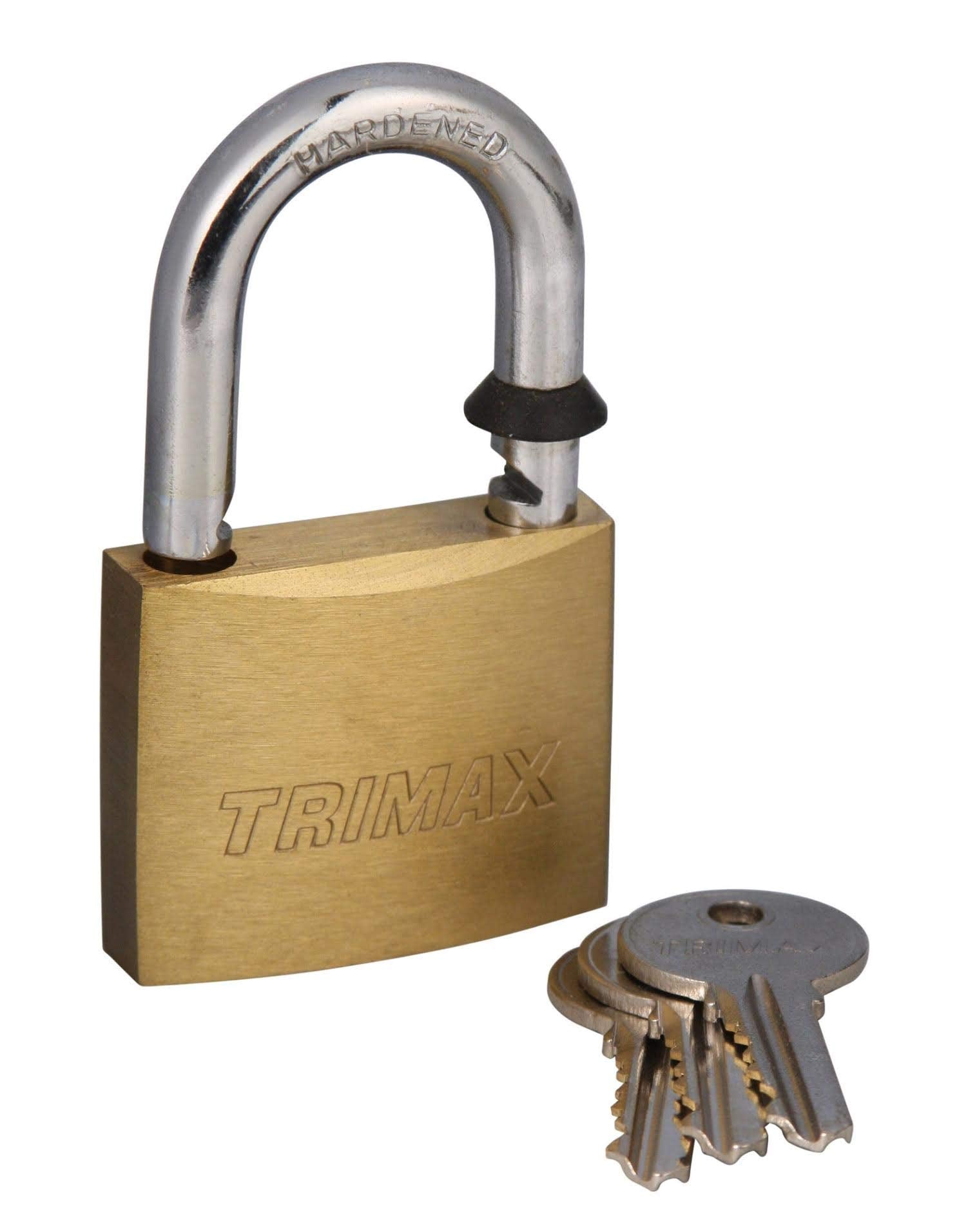 Dual Locking Trimax TPB87 Marine Grade Solid Brass Body with Hardened .87" x .25" Dia. Shackle