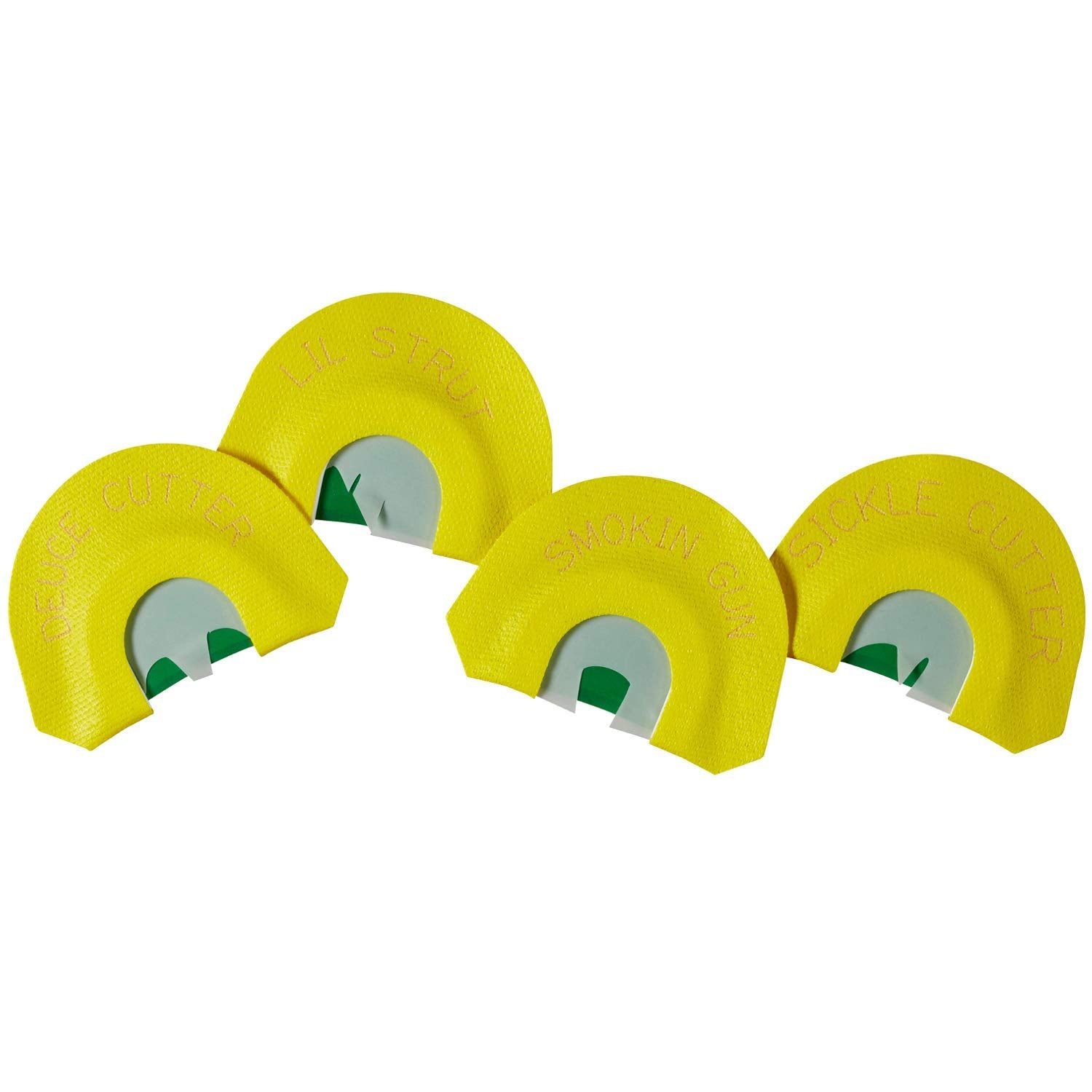 Strut Hunters Specialties Realistic Sounds Premium Flex Four Turkey Diaphragm Mouth Calls Combo, 4 Pack