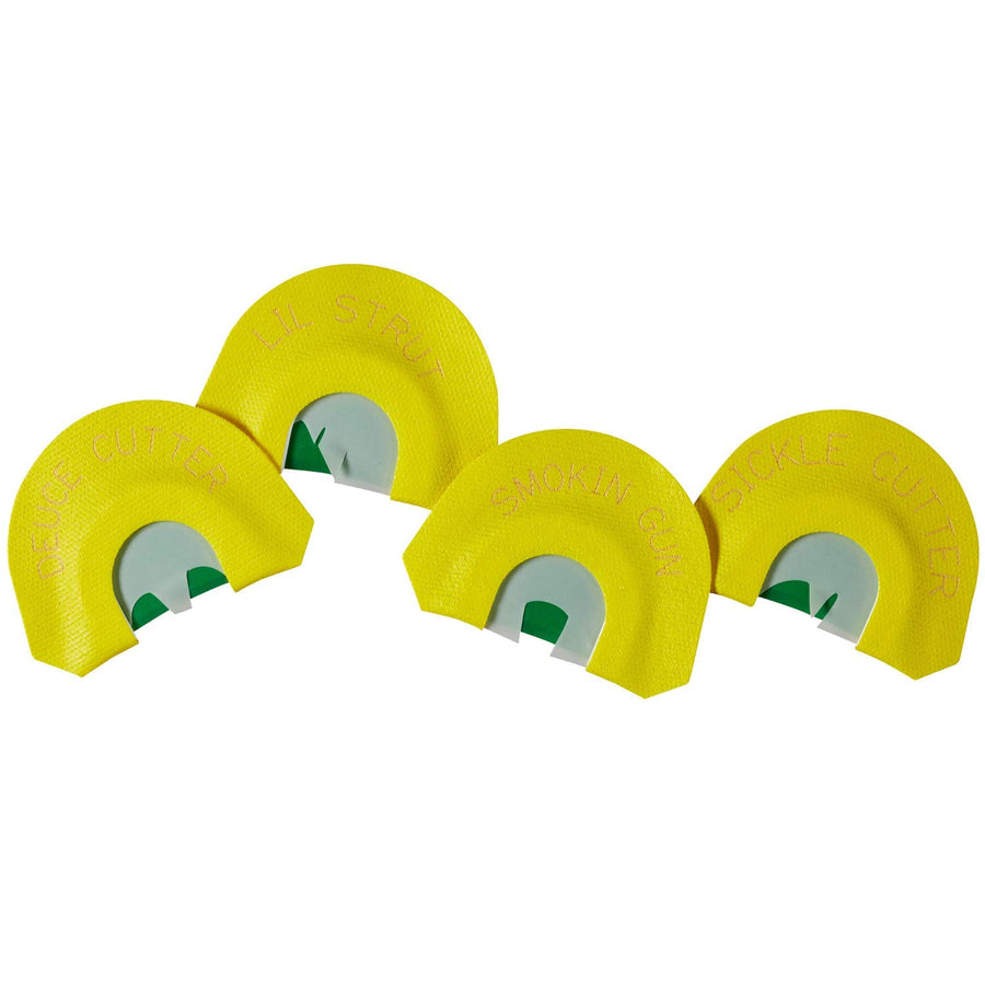 Strut Hunters Specialties Realistic Sounds Premium Flex Four Turkey Diaphragm Mouth Calls Combo, 4 Pack