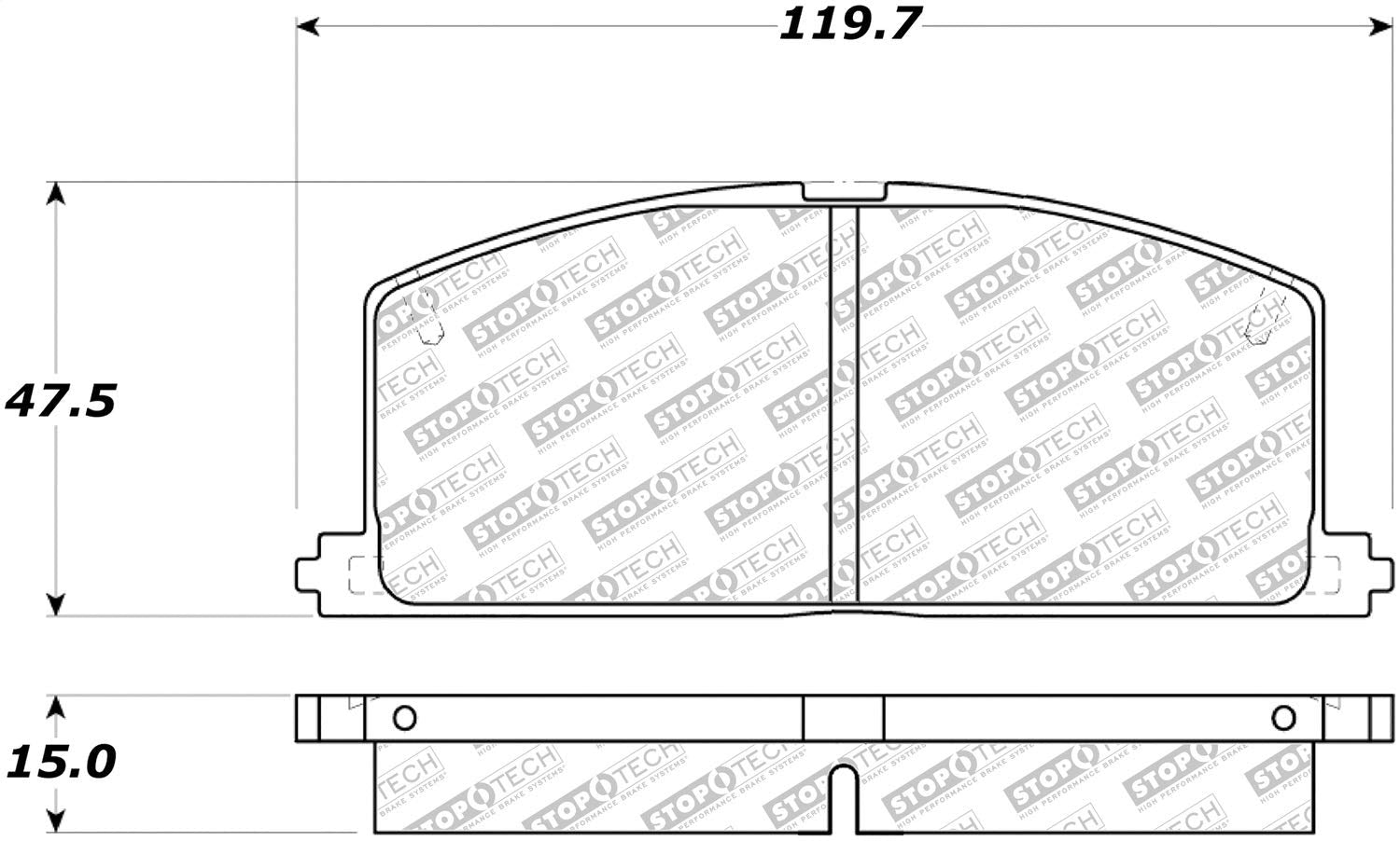 Brake Pads StopTech 305.02420 Street Select with Hardware