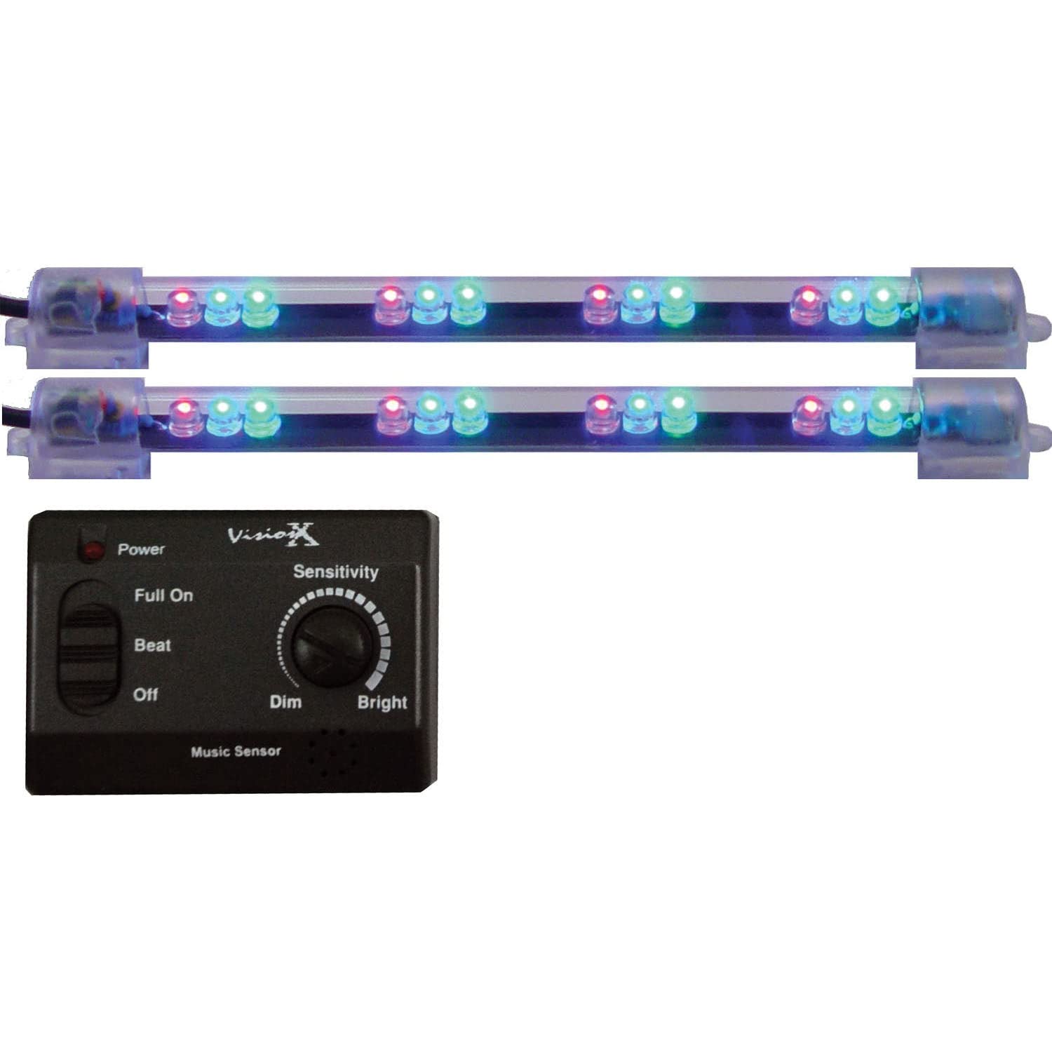 Vision X HIL-M6M Lighting 6" Multi Color LED Light Bar - Pack of 2