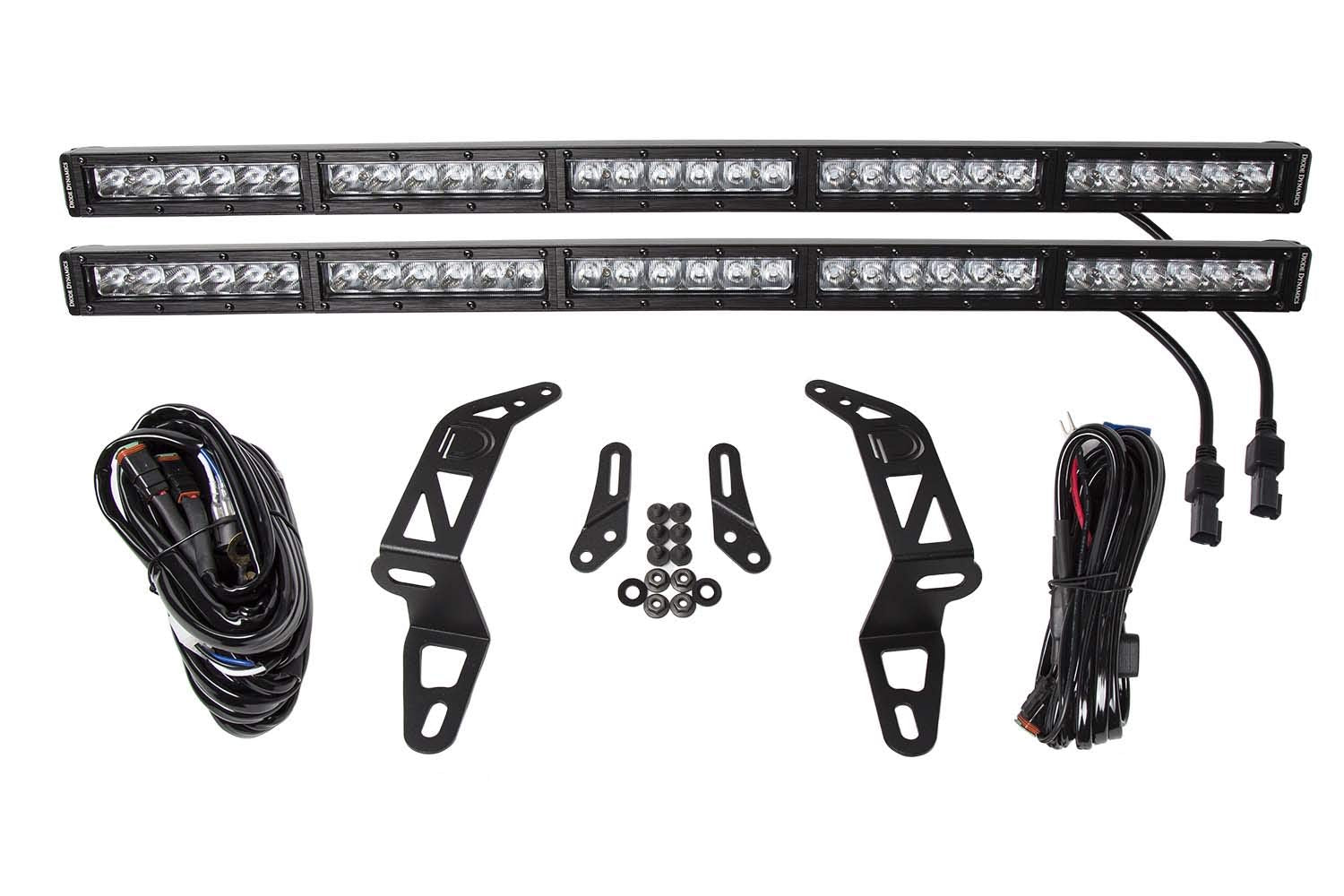 2018 Jeep SS30 Bumper LED Kit White Driving Dual Diode Dynamics