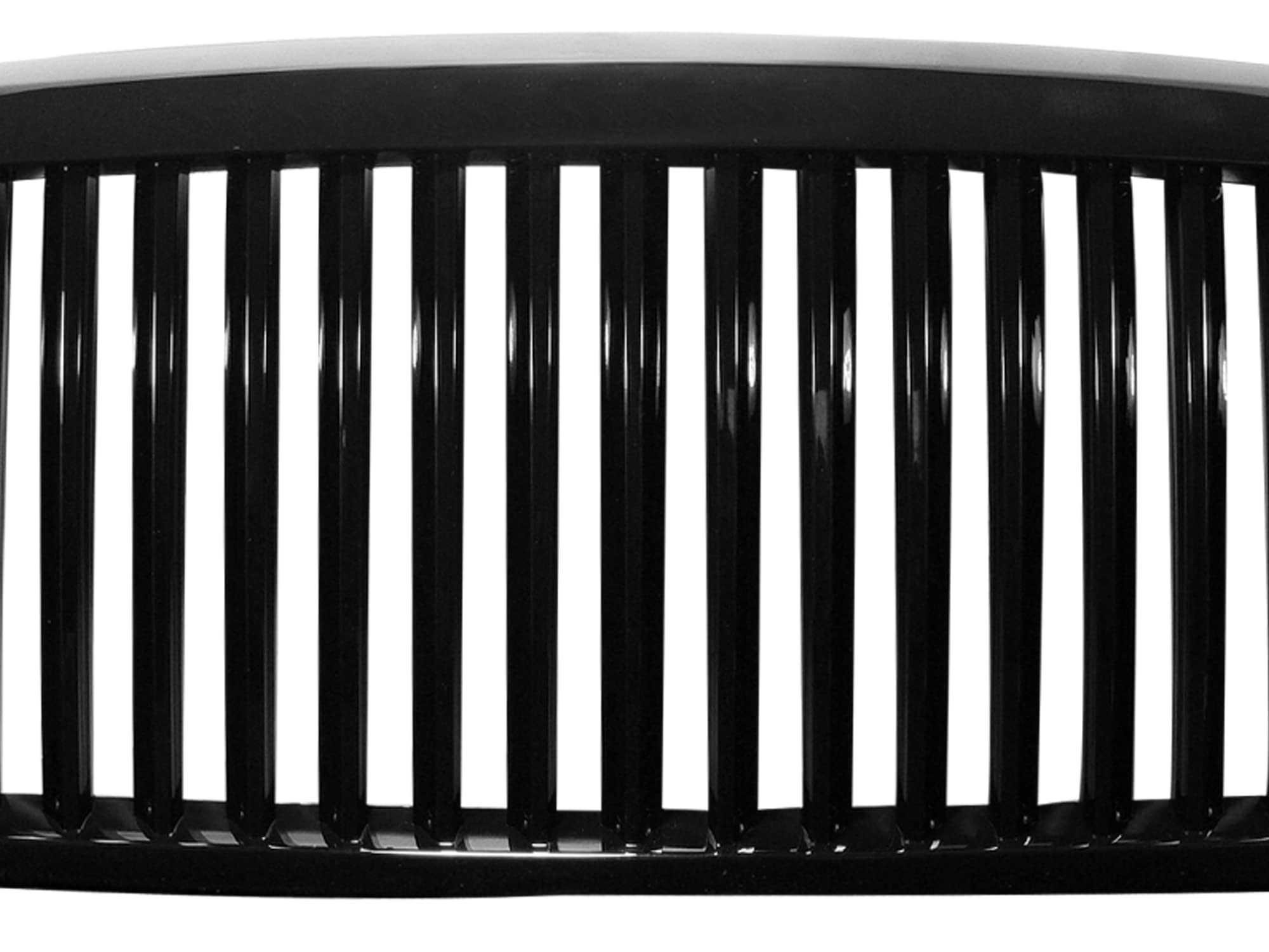Vertical Front Hood Grille Armordillo USA 7147959 - Gloss Black Fits 2006-2009 Dodge Ram 2500/3500