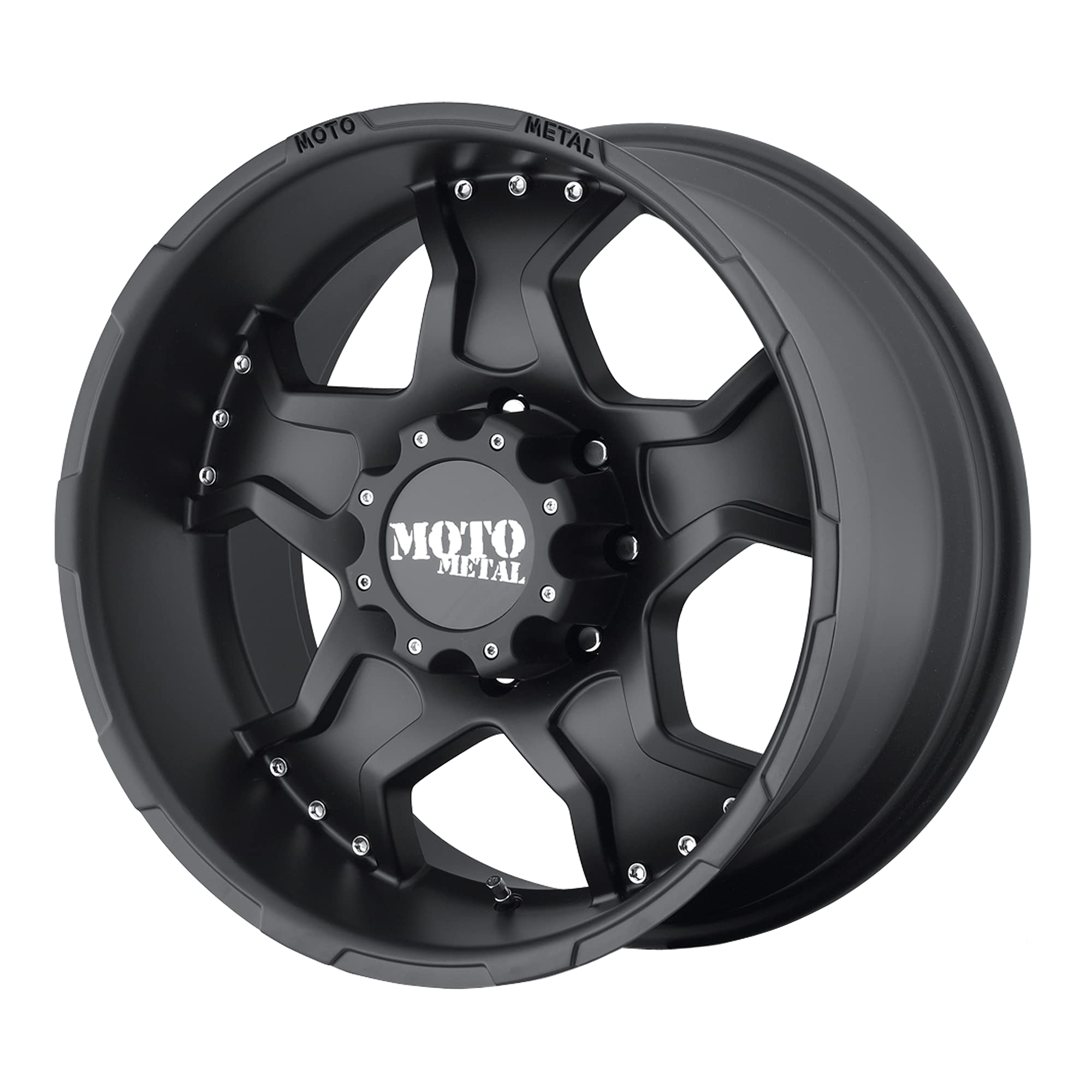 Matte Black Moto Metal MO957 Wheel (17x9"/8x165.1mm, -12mm offset)