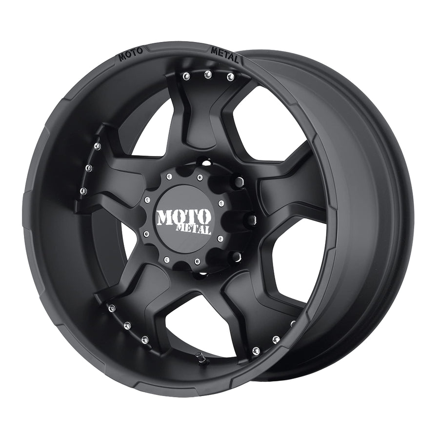 Matte Black Moto Metal MO957 Wheel (17x9"/8x165.1mm, -12mm offset)